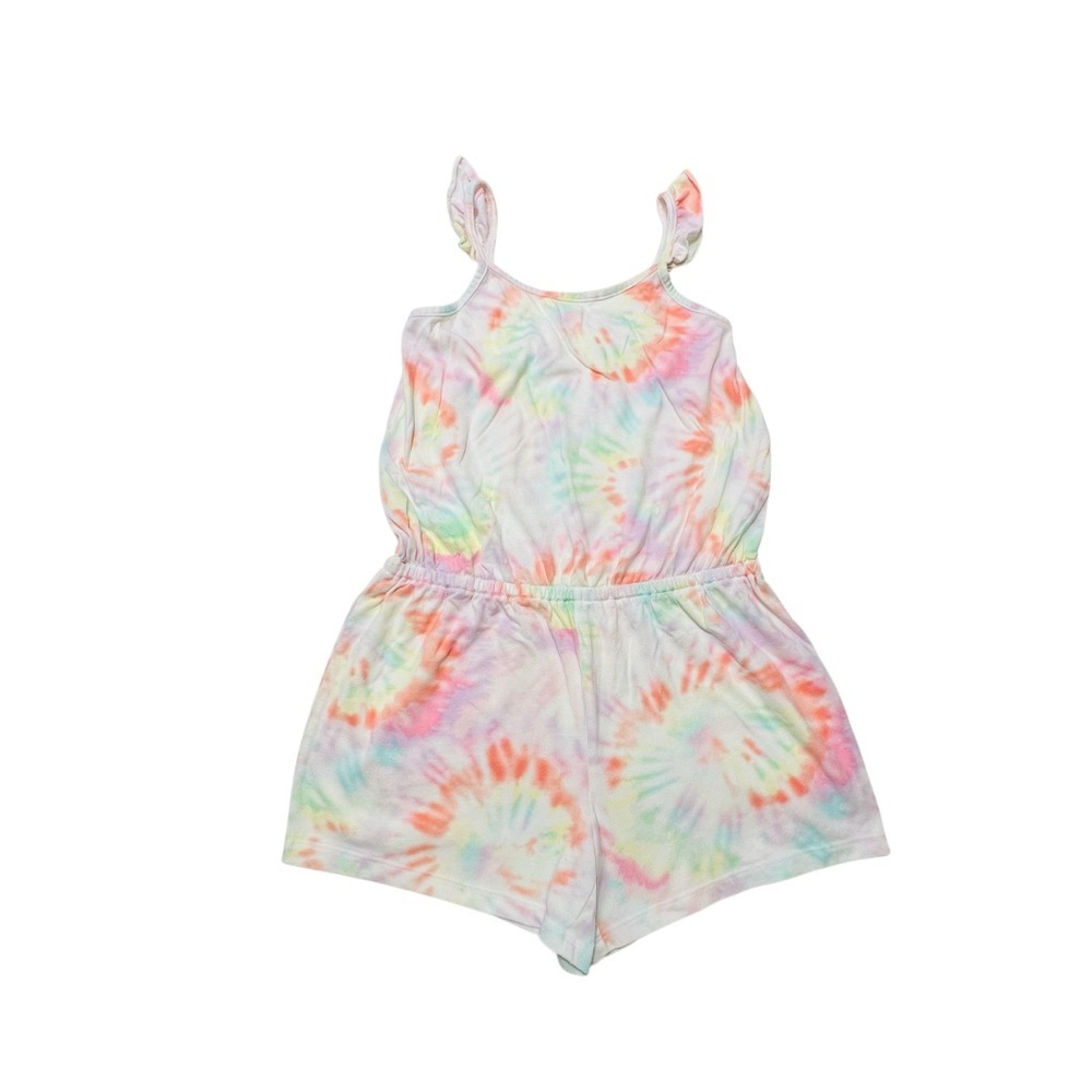 The Children's Place Pink and Orange Romper with Elastic‎ Waist